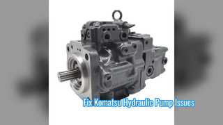 Komatsu PC55 oplossing voor het vervangen van hydraulische pompen