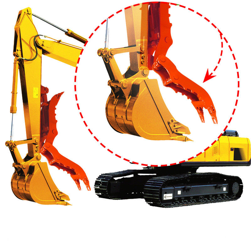 Laad- en lossen graafmachine Bucket Thumb Clamp Mechanical Mini Big Bucket Thumb gebruikt voor DH55