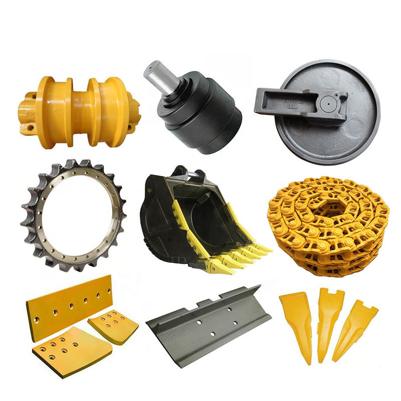 Voorste baan ijl assy voor mini graafmachine wiel bulldozer onderdelen rubber ijl js220 pc20 pc60 pc200 pc300 ex120-2 js220