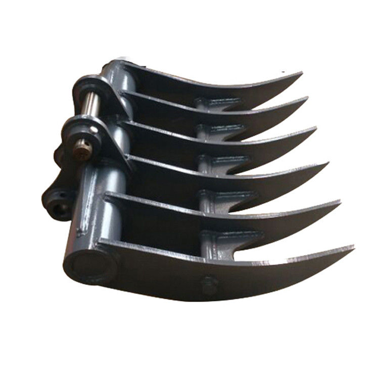 Aanpasbare graafmachine Aanhangsels Aardbaar Land Harrow Bucket Multitooth Rake Bucket For Excavato