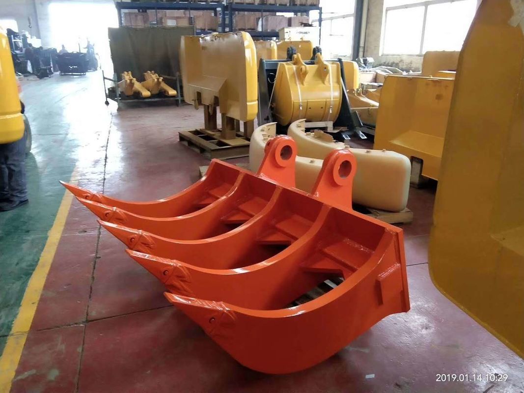 Aanpasbare graafmachine Aanhangsels Aardbaar Land Harrow Bucket Multitooth Rake Bucket For Excavato