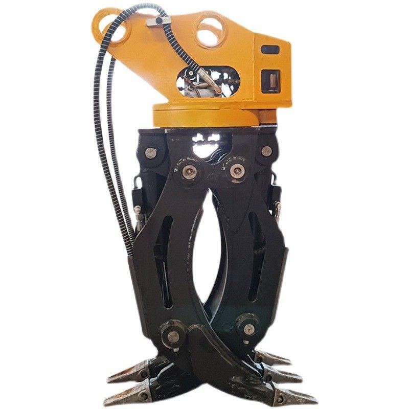 aanpasbaar Dubbelcilinder 360 roterende hydraulische greep telescopische arm klem hout grijp emmer voor graafmachine