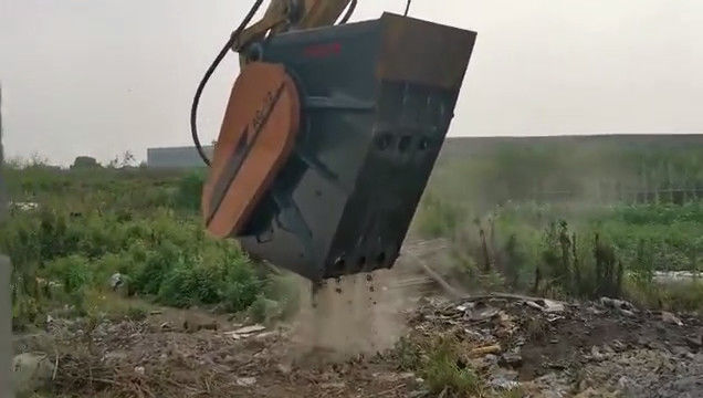 Bucket crusher veld rotsen import hydraulische motor hoge trillingsfrequentie crushing emmer