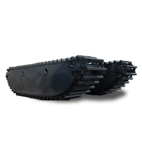 Op maat gemaakte Pontoon Q335B Q355B Graaf Pontoon Drijvende Moeras Amfibische Pontoon Voor SANY SY135C