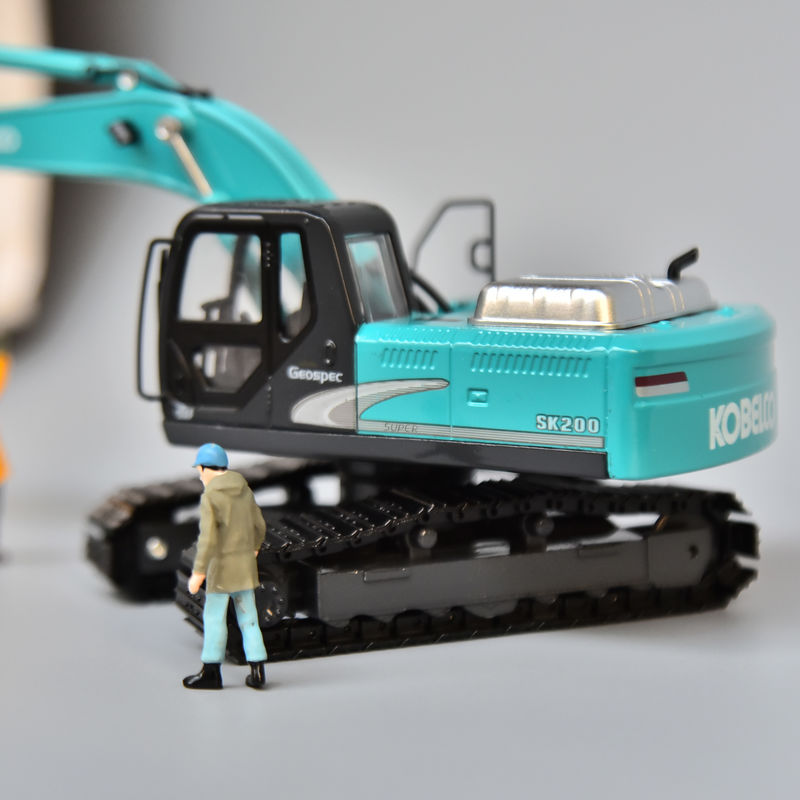 Shen staal SK200 graafmachine model KOBELCO originele simulatie metaal legering auto decoratie niet-speelgoed