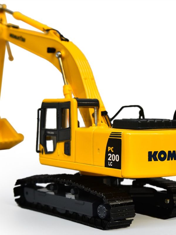 Komatsu PC200 Graafmachine 1/43 Scale Diecast Metal Model Collectieve openingsdeuren