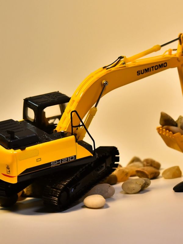 Schaal 1:50 Legering Gegoten Model SH210-6 Graafmachine Verzamelbare Miniatuur Speelgoed voor Display
