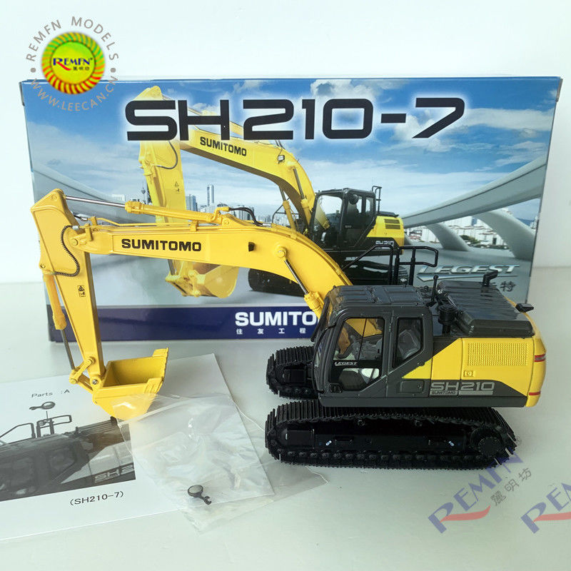 Sumitomo SH210-7 Graafmachine met diegelijst Model 1 50 Scale Collectible Construction Vehicle