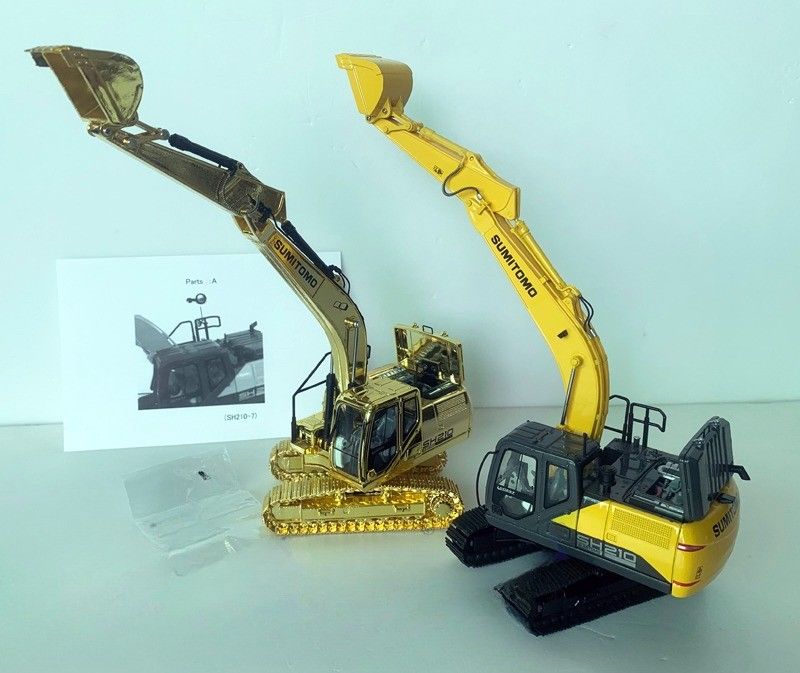 Sumitomo SH210-7 Graafmachine met diegelijst Model 1 50 Scale Collectible Construction Vehicle