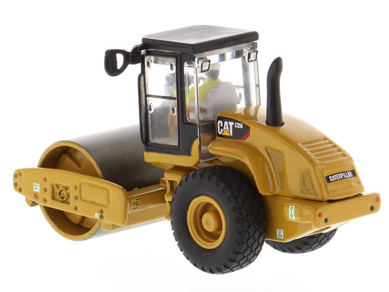 Diecast Cat CS56 Smooth Drum Vibratory Roller 1:87 Schaal Constructiemodel Replica