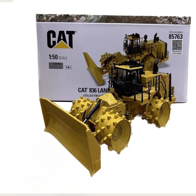 Caterpillar Cat 836 stortplaatscompactor 1/50 Scale Diecast Alloy Construction Model Art 85763