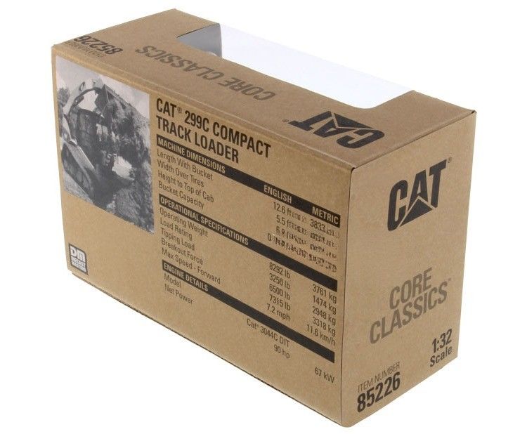 Hoog gedetailleerde CAT 299C Compact Track Loader Alloy Diecast Model 1/32 Scale 85226