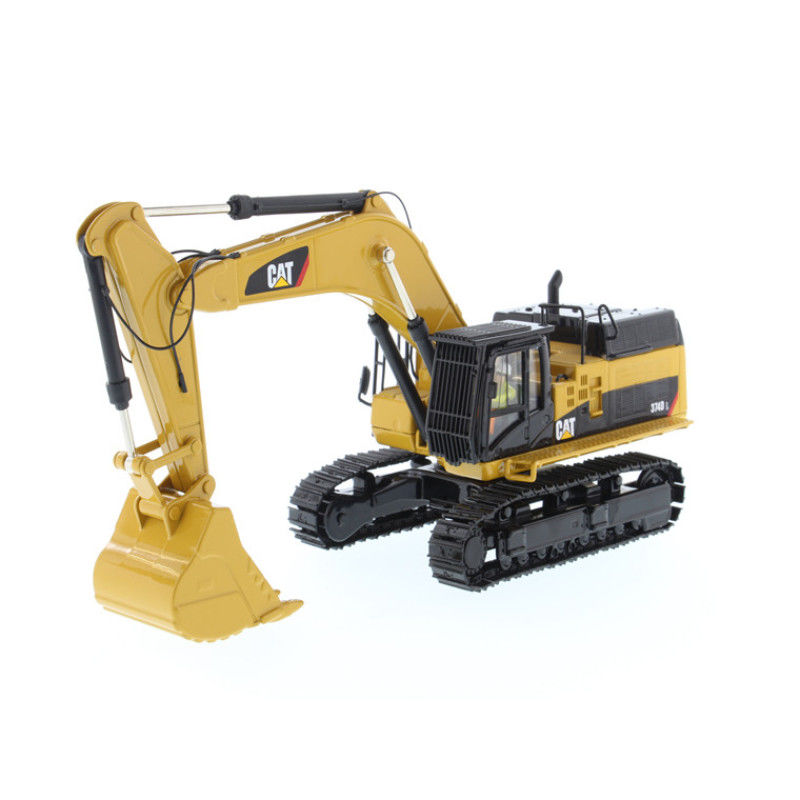 DM CAT 374D L Graafmachine 1:50 Scale Alloy Diecast Model met verstelbare onderdelen Collectie speelgoed