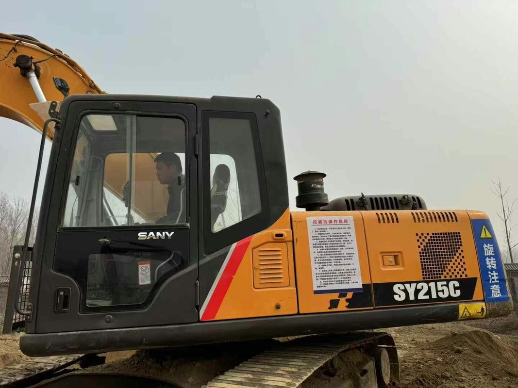 Gebruikte Sany SY215-9 Crawler Excavator Heavy Duty Construction Machine Betrouwbare prestaties