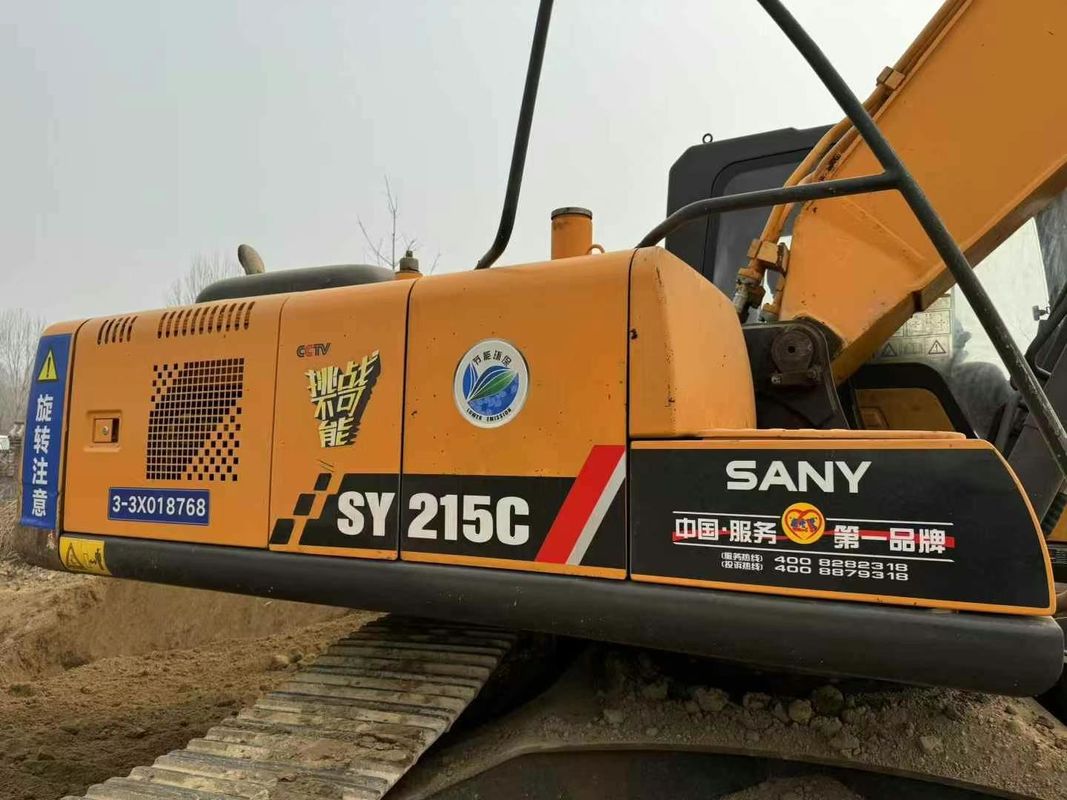 Gebruikte Sany SY215-9 Crawler Excavator Heavy Duty Construction Machine Betrouwbare prestaties