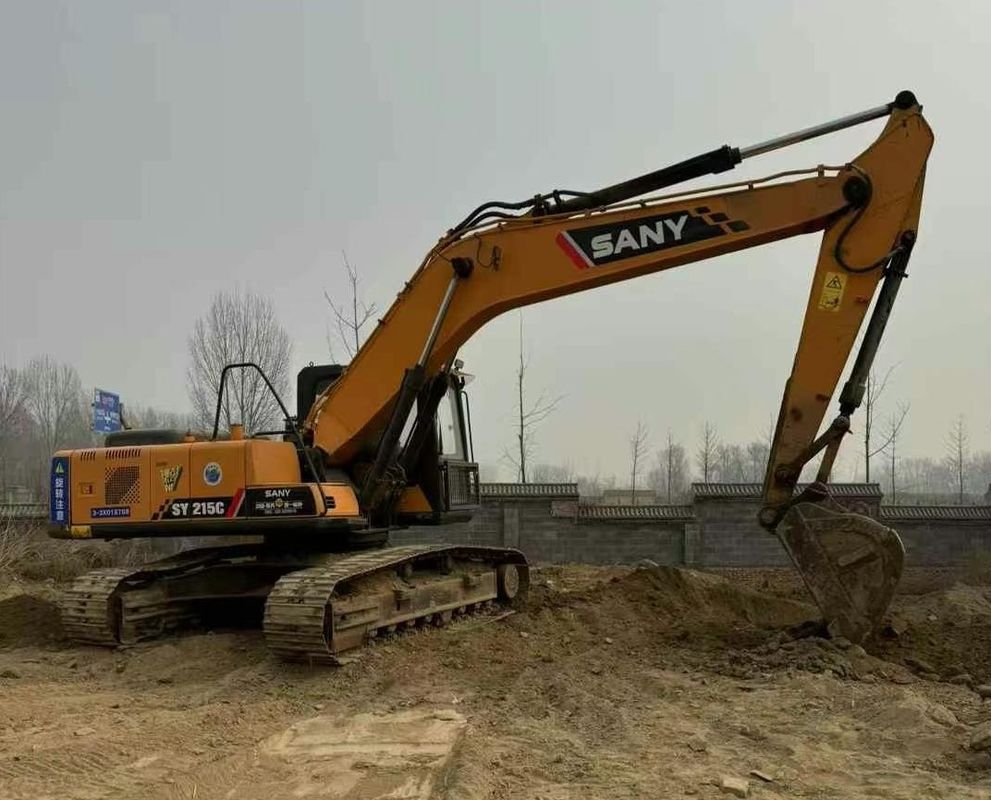 Gebruikte Sany SY215-9 Crawler Excavator Heavy Duty Construction Machine Betrouwbare prestaties