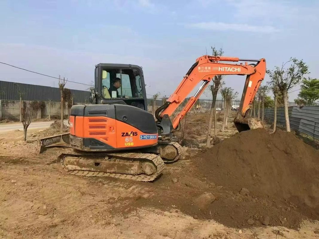 Gebruikte Hitachi ZX60-3F mini graafmachine 6 ton laag aantal uren Full Service Constructie Landschapsarchitectuur