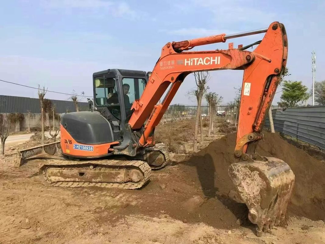 Gebruikte Hitachi ZX60-3F mini graafmachine 6 ton laag aantal uren Full Service Constructie Landschapsarchitectuur