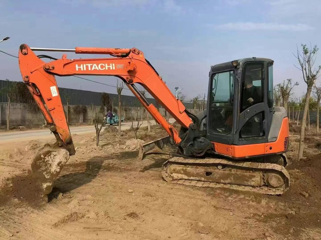 Gebruikte Hitachi ZX60-3F mini graafmachine 6 ton laag aantal uren Full Service Constructie Landschapsarchitectuur