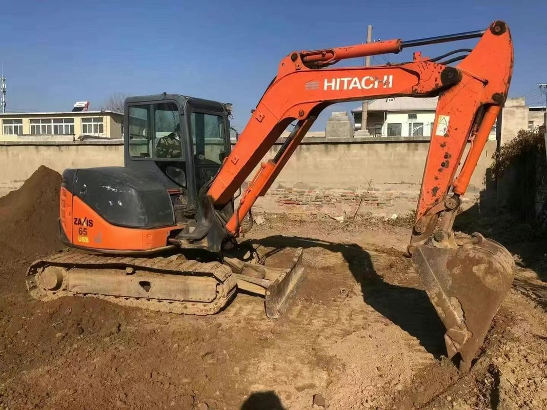 Gebruikte Hitachi ZX65U mini graafmachine 6,5 ton lage uren voor de bouw landschapsontwerp