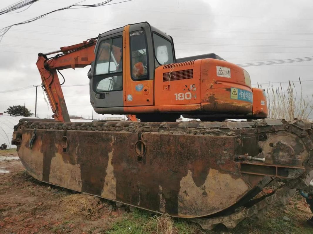 Gebruikte Hitachi 120-6 amfibische graafmachine 12 ton Moeras CE ISO Wetland Mining