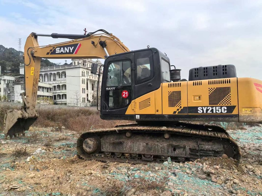 Gebruikte 2019 SANY SY215-10 graafmachine 21 ton capaciteit Volledige service Geschiedenis Constructie Mijnbouw