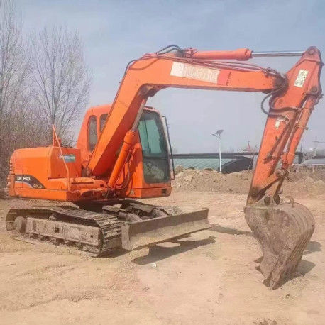 Gebruikte Doosan DH80 Minigraafmachine 8 Ton CE ISO voor Landschapsarchitectuur en Nutswerkzaamheden
