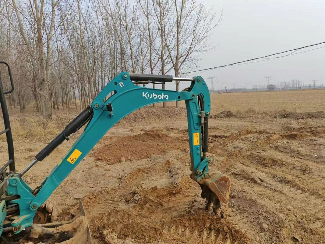 Gebruikte Kubota U17 mini graafmachine 1,7 ton Goed onderhouden CE ISO voor landschapsontwerp