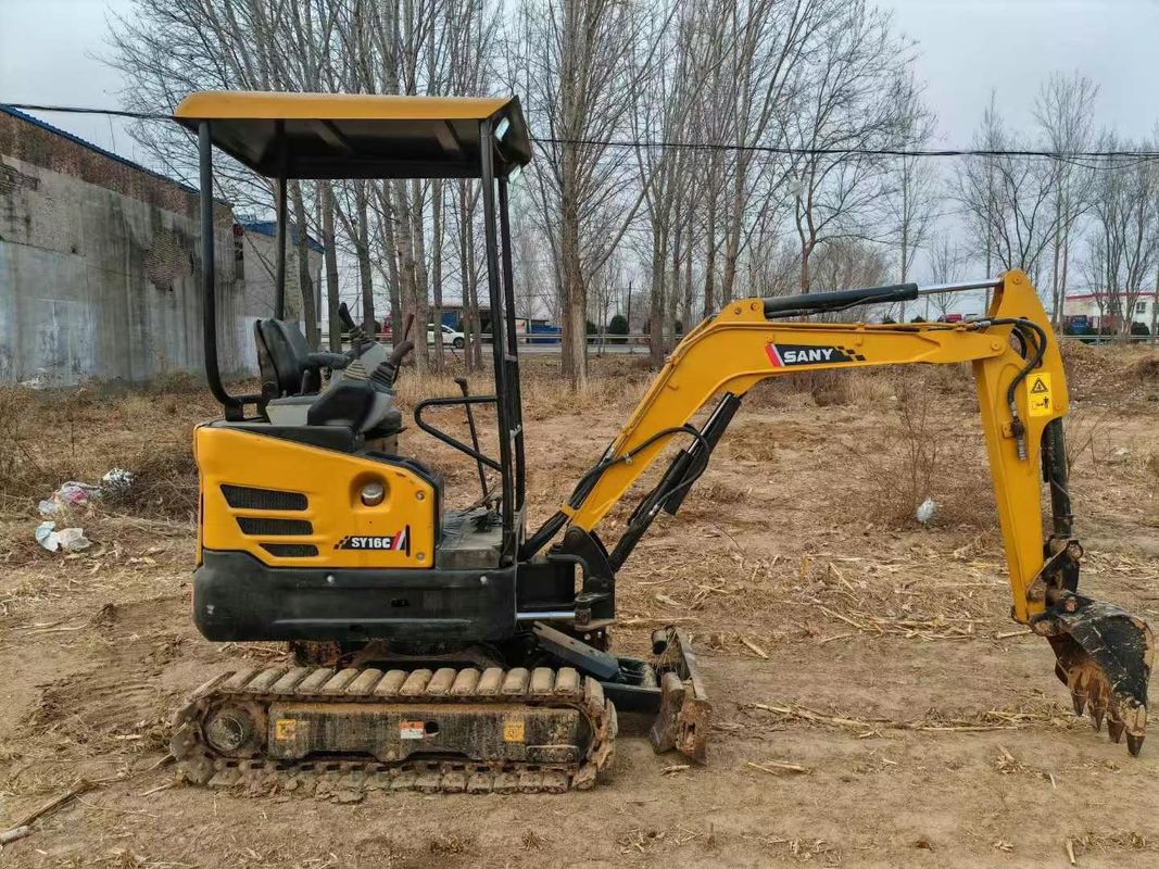 Gebruikte SANY SY16C 1.6T mini graafmachine Full Service Ideaal voor landschaps- en nutswerkzaamheden