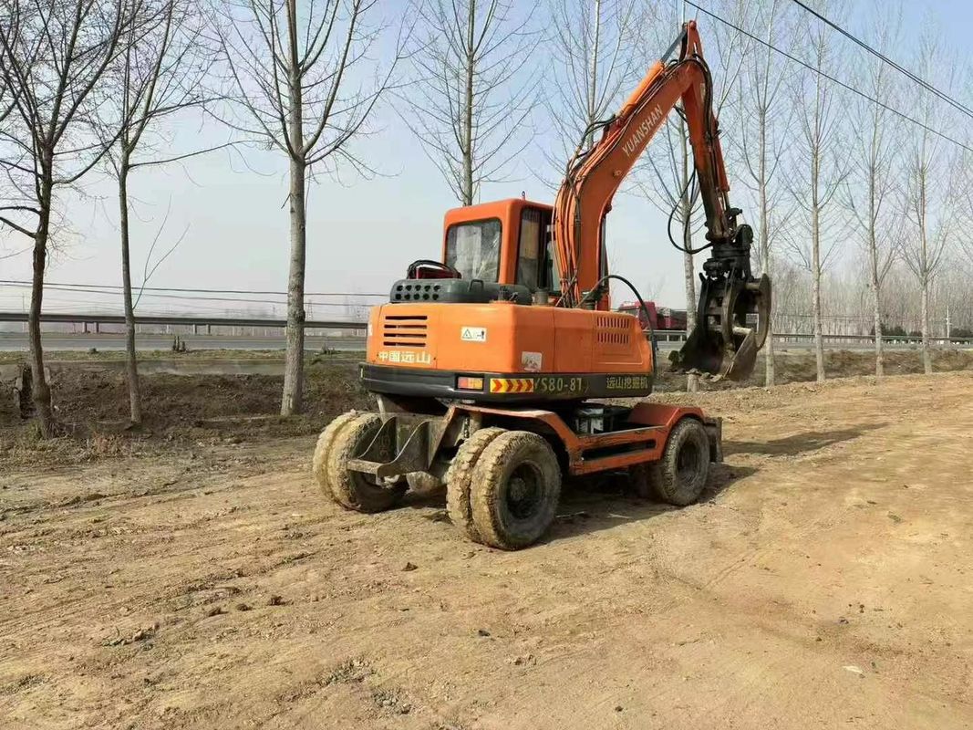 Gebruikte Yuanshan 7808T 8 ton graafmachine 2018 model onderhouden voor de bouw mijnbouw graven