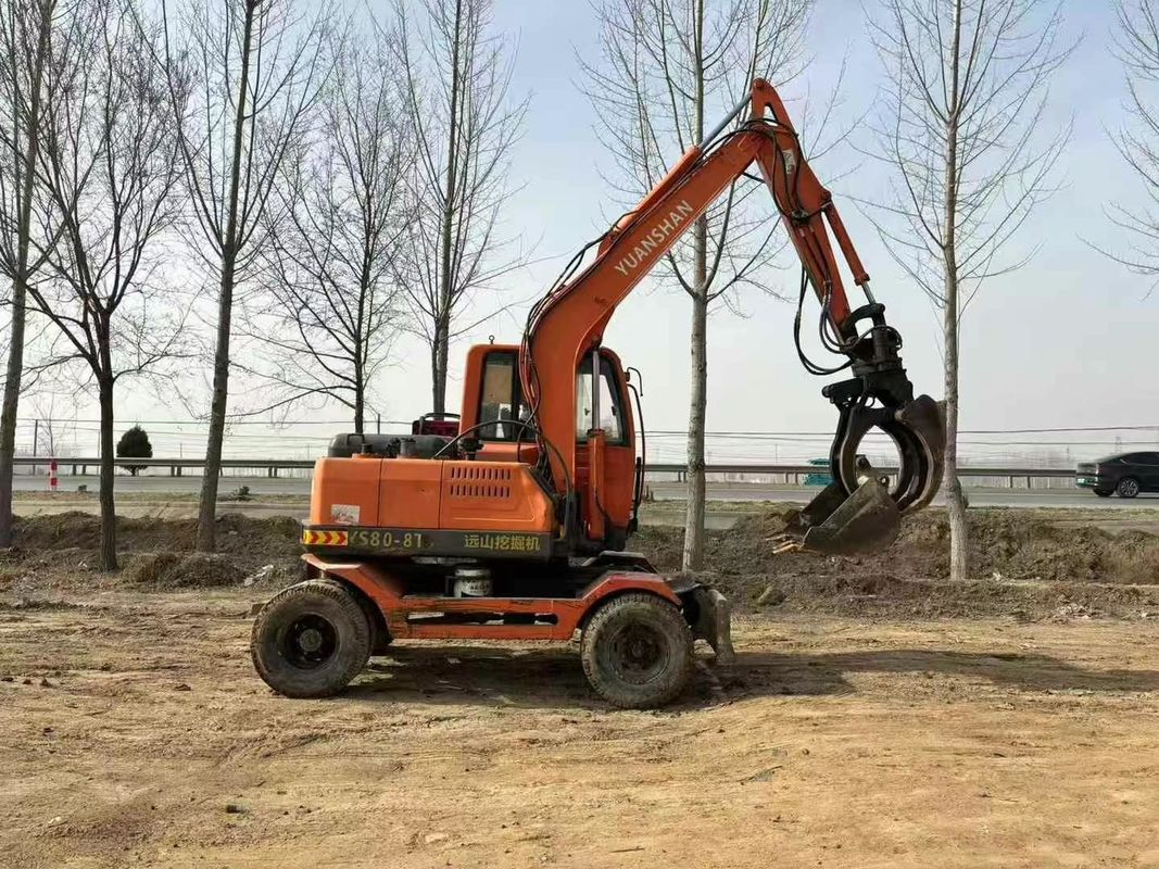 Gebruikte Yuanshan 7808T 8 ton graafmachine 2018 model onderhouden voor de bouw mijnbouw graven