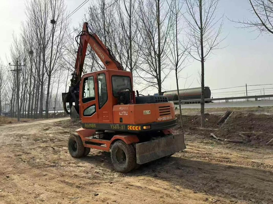 Gebruikte Yuanshan 7808T 8 ton graafmachine 2018 model onderhouden voor de bouw mijnbouw graven