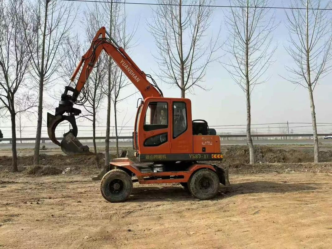 Gebruikte Yuanshan 7808T 8 ton graafmachine 2018 model onderhouden voor de bouw mijnbouw graven