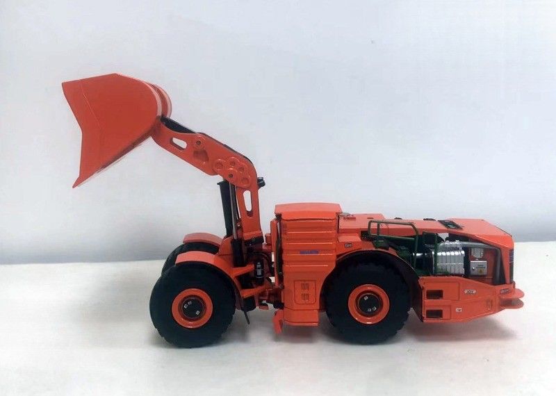 Komatsu WX220H 1:50 Hybride ondergrondse laadmachine legering die-cast mijnbouwvoertuig beperkt verzamelbare