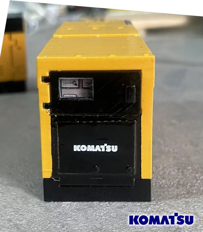 Komatsu EGS380BS 1/50 legering generator motor model Gietconstructie machine verzamelbare