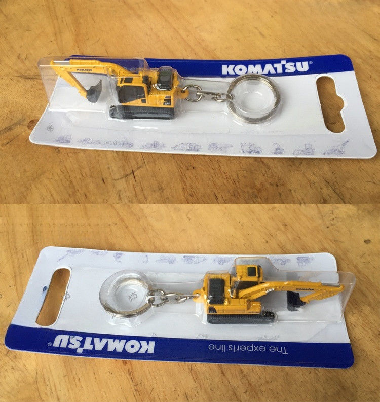 Authentieke sleutelhanger voor graafmachine Dual Function Collector Geschenk 2,8 cm Realistisch ontwerp