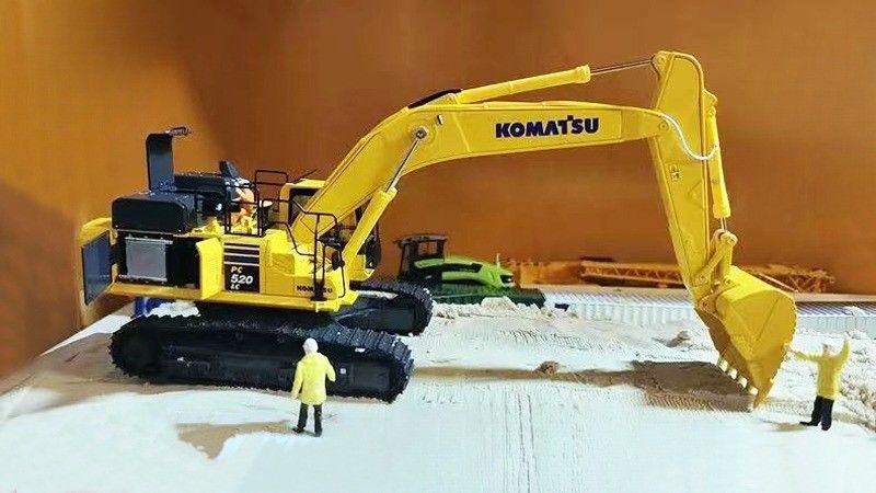 1/43 schaal Komatsu PC520LC-11M0 legering die-gegooid graafmachine model - Licentie verzamelaar