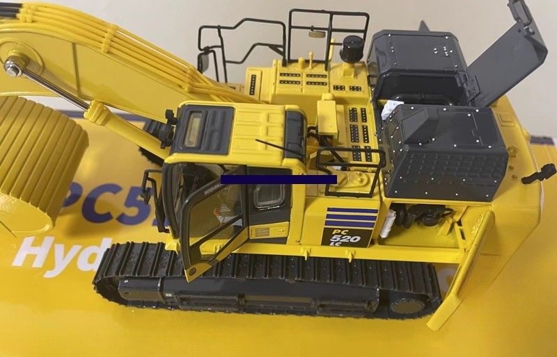 1/43 schaal Komatsu PC520LC-11M0 legering die-gegooid graafmachine model - Licentie verzamelaar