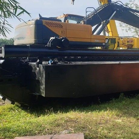 China OEM Rubber Tracks Chassis Robot Amfibische graafmachine Pontoon Onderstel Te koop