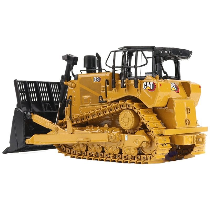 Zware D8 Dozer Bulldozer met Schraper Opzetstuk 1:50 Schaal Gegoten Legering Model 85758