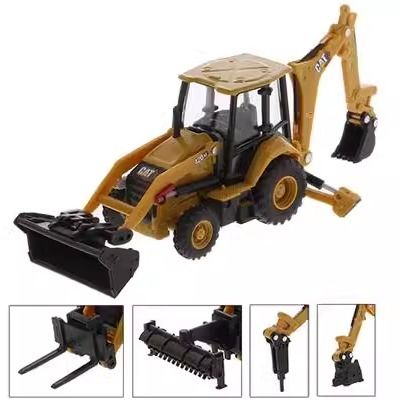 1/64 Schaal Diecast Masters Zwaar Materieel Graafmachine Laadschop Legering Bouwvoertuig Model 85765