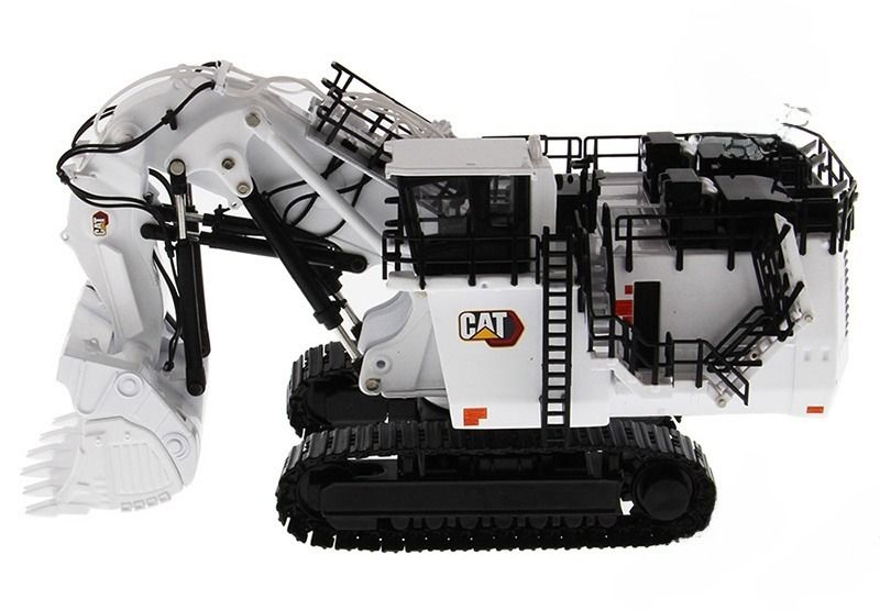 DM85653 Limited White Mining Excavator Diecast Engineering Vehicle CCM Model 1/87 Schaal