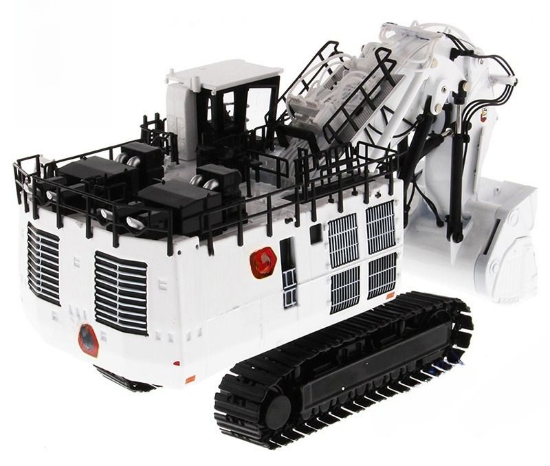 DM85653 Limited White Mining Excavator Diecast Engineering Vehicle CCM Model 1/87 Schaal
