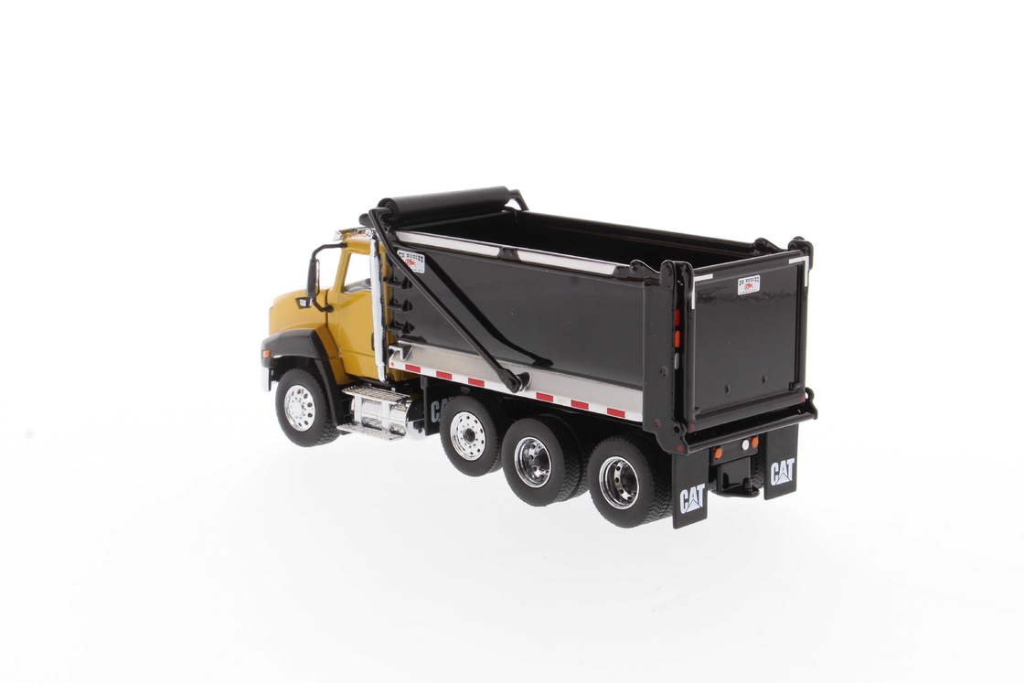 DM 1:50 Cat CT660 Day Cab Automated Dump Truck Gele legering model 85668