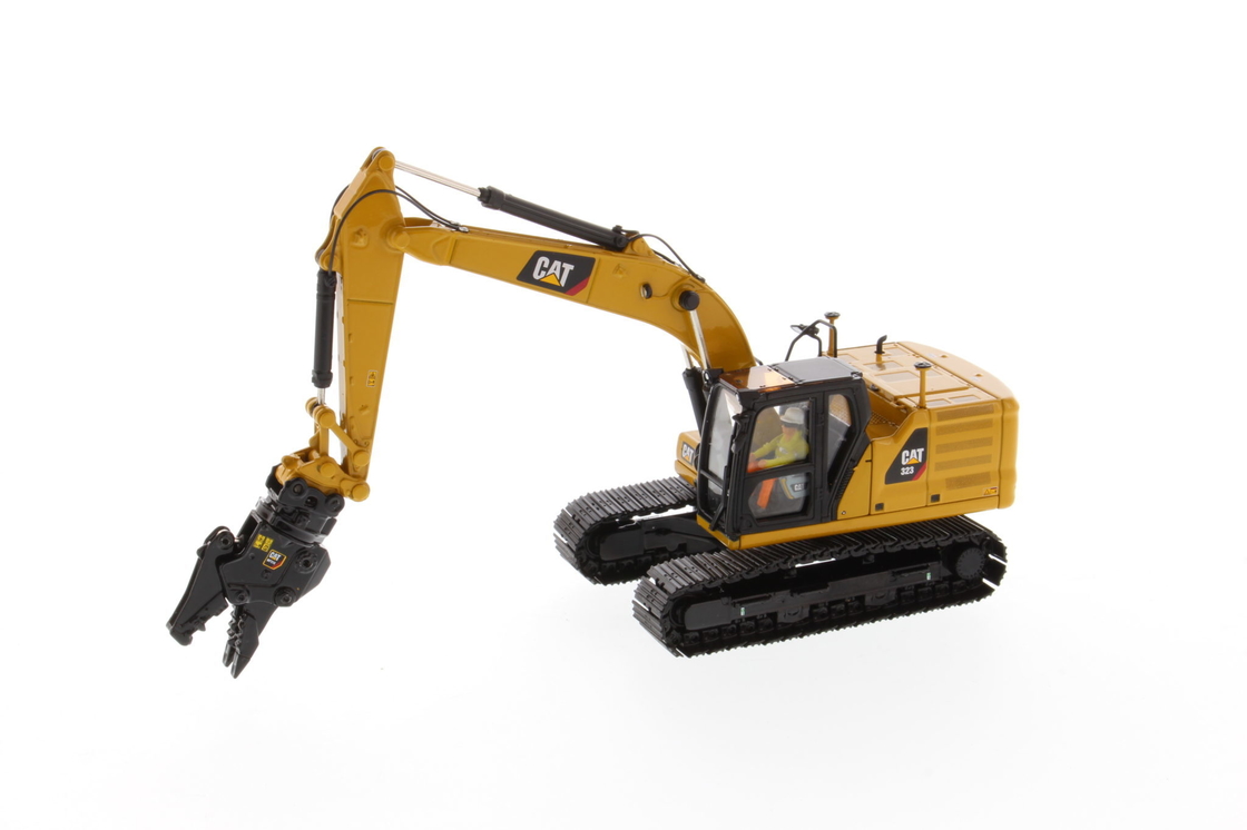 DM 1:50 CAT 323 Met werkgereedschap Gegooide graafmachine