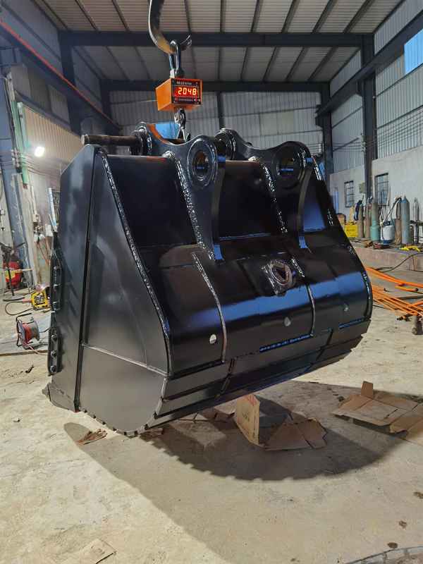 Op maat gemaakte 2,61 m3 capaciteit Q355B Graafmachine Rock Bucket Aanhangsel voor Cat 349