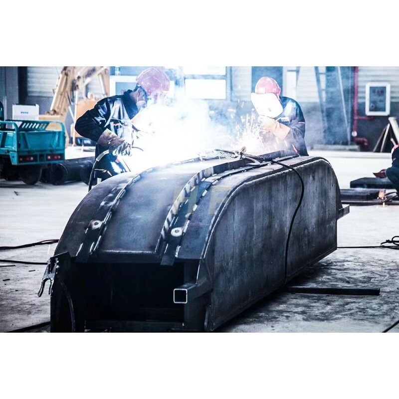 Op maat gemaakte amfibische graafmachine drijvende ponton spoor schoenenketen voor SY135 320D Hydraulische wandelmotor leverancier