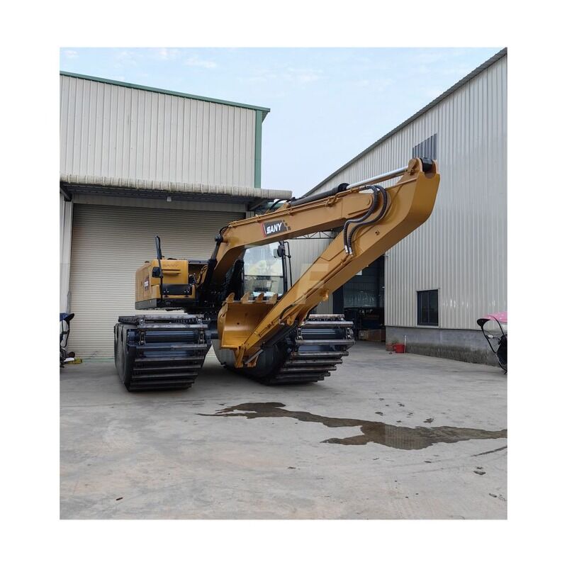 Aanpassing Amfibische graafmachine Drijvende Pontoon Onderstel voor Sany SY135C Moerasgraafmachine