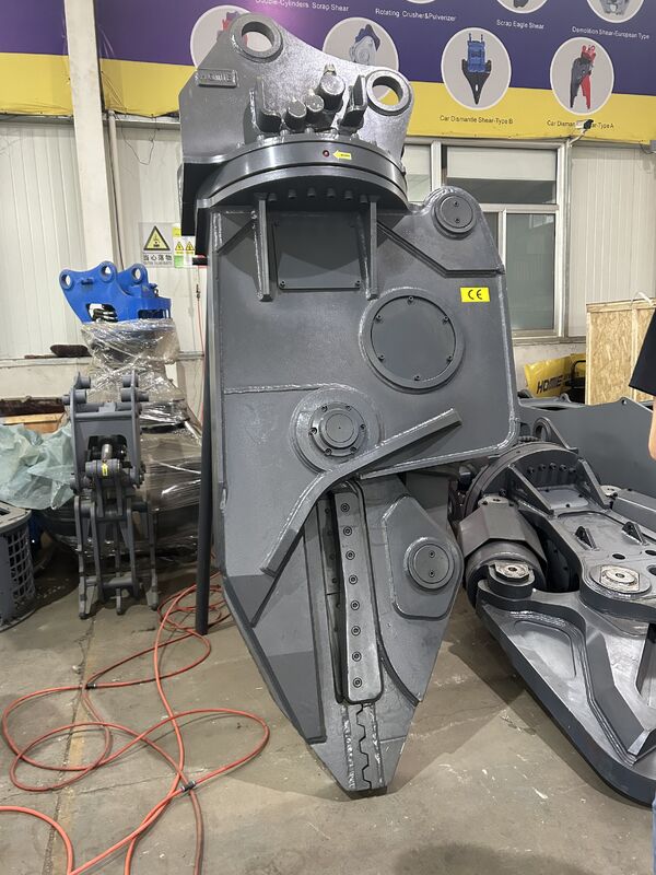 Fabriek maatwerk zware graafmachine Hydraulische schrootmetalen scheer oude auto schip scheer scherp lemmet 360° rotatie staalstaafbuizen scheer