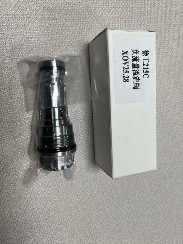 Excavator Hydraulic Pressure Relief Valves For XCMG Original 215C X0V25.28 Negative Flow Relief Valve  Main Relief Control Valve